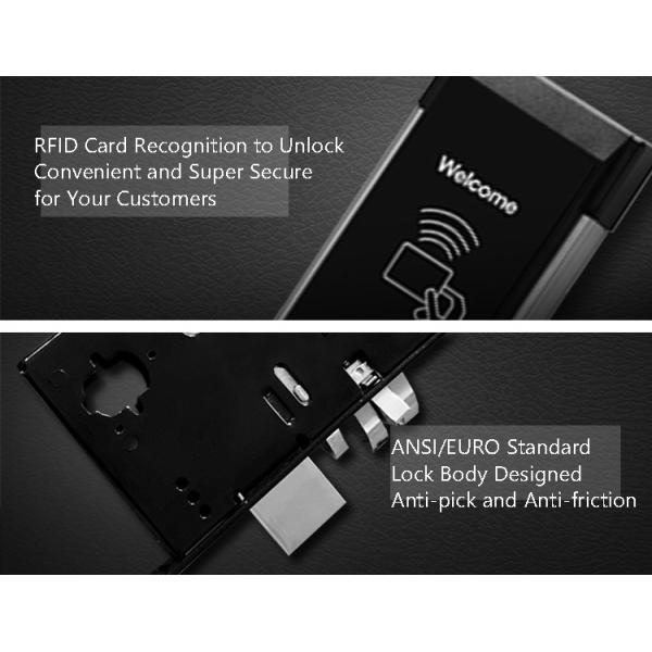 Durable Other Door Lock High Strength Zinc Alloy Material Low Power Consumption