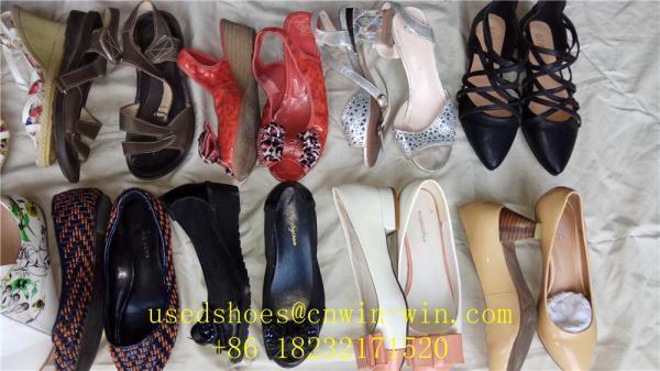 Quality Fashion /new style woman used shoes    used shoes old clothing second hand bags for sale