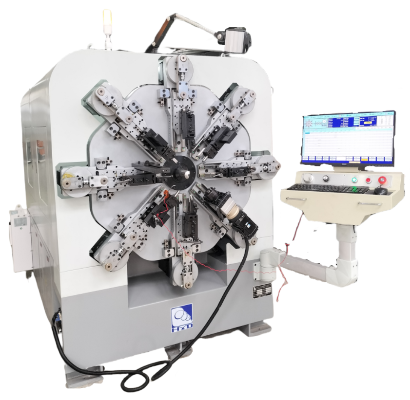 Automatic Multi-Function 12 Axes Computer Spring Coiling Machine 1-4mm Spring Making Equipment with Core Motor Component