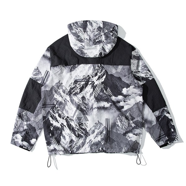 Mountain Series UPF100+ Waterproof Cycling Sun Protection Skin Jacket, Custom OEM ODM Packable Windproof Hooded Outdoor Jacket