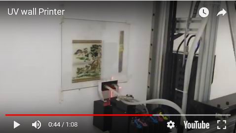 Custom Vertical UV Wall Printer 1440 Dpi Mobile Control 120W Using Power