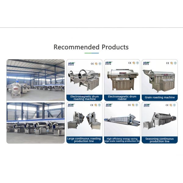 Automatic Continuous Nut Roasting Machine Peanut Cashew Almond Roaster For Food Processing Plant