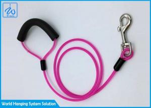 Wholesale Custom Tie Out Dog Collar Flexi Pink Leashes For Pet , Dog Runner Cable from china suppliers