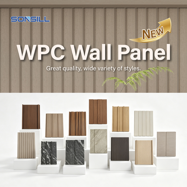 Durable Interior WPC Wall Panel Waterproof Fire Resistant Decorative Wall Cladding for Commercial and Residential Spaces