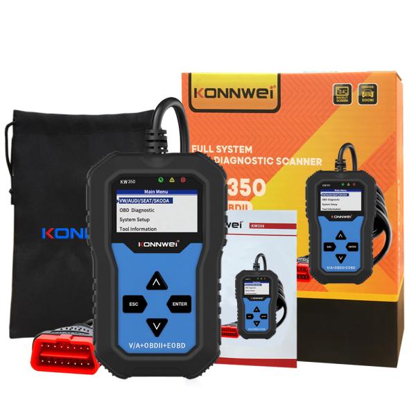 OBD2 EOBD Full System Diagnostic Scanner Konnwei KW350 for Audi