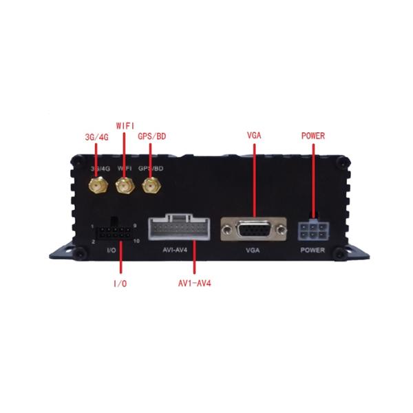 AHD 720P 2TB HDD CCTV Mobile DVR 4CH Screen Splitter 3G4G GPS WIFI Optional