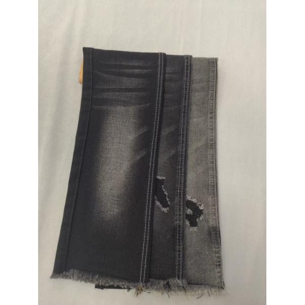 75.2%Cotton No elastic Cotton Polyester Rayon BLACK/BLACK 178-180cm Denim fabric 10*7 JSD3135A