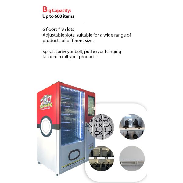 Compact Pokemon Vending Machine with Customized Stickers with Card Reader Suitable for Selling TCG Product