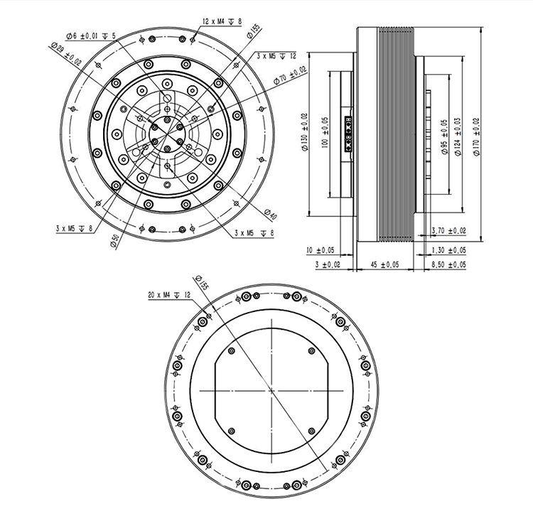 Foxtechrobot Customize High Torque PYTCHER A13715 Actuator Module Bionic Robot Joint Motor for Industrial Arm 6 Axis