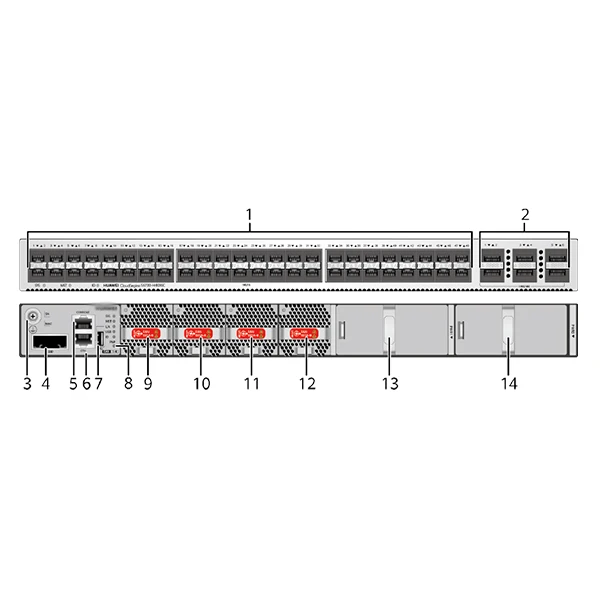 Verified Company Fiber Switch CloudEngine S6735-S24X6C 8x10/100/1000Base-T Ethernet Port