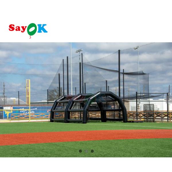 Factory Inflatable Baseball Net Outdoor Cage Hitting Tent Waterproof Inflatable Sport Court Baseball Field Practice Tent for Rental