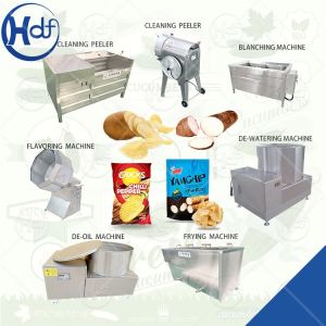 China 60KG/H Fully Automatic Potato Chips Making Machine French Fries Production Line on sale
