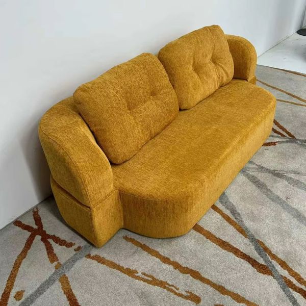 Modern Leisure Modular Frameless Sofa 35D Sponge Tufted Reclining Convertible Folding Compressed Sofa Bed for Villa Living Room