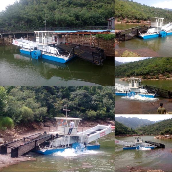 KEDA Full Automatic Aquatic Weed Harvester with 30 - 50 HP and 2 Rows for Efficient Water Hyacinth Harvesting