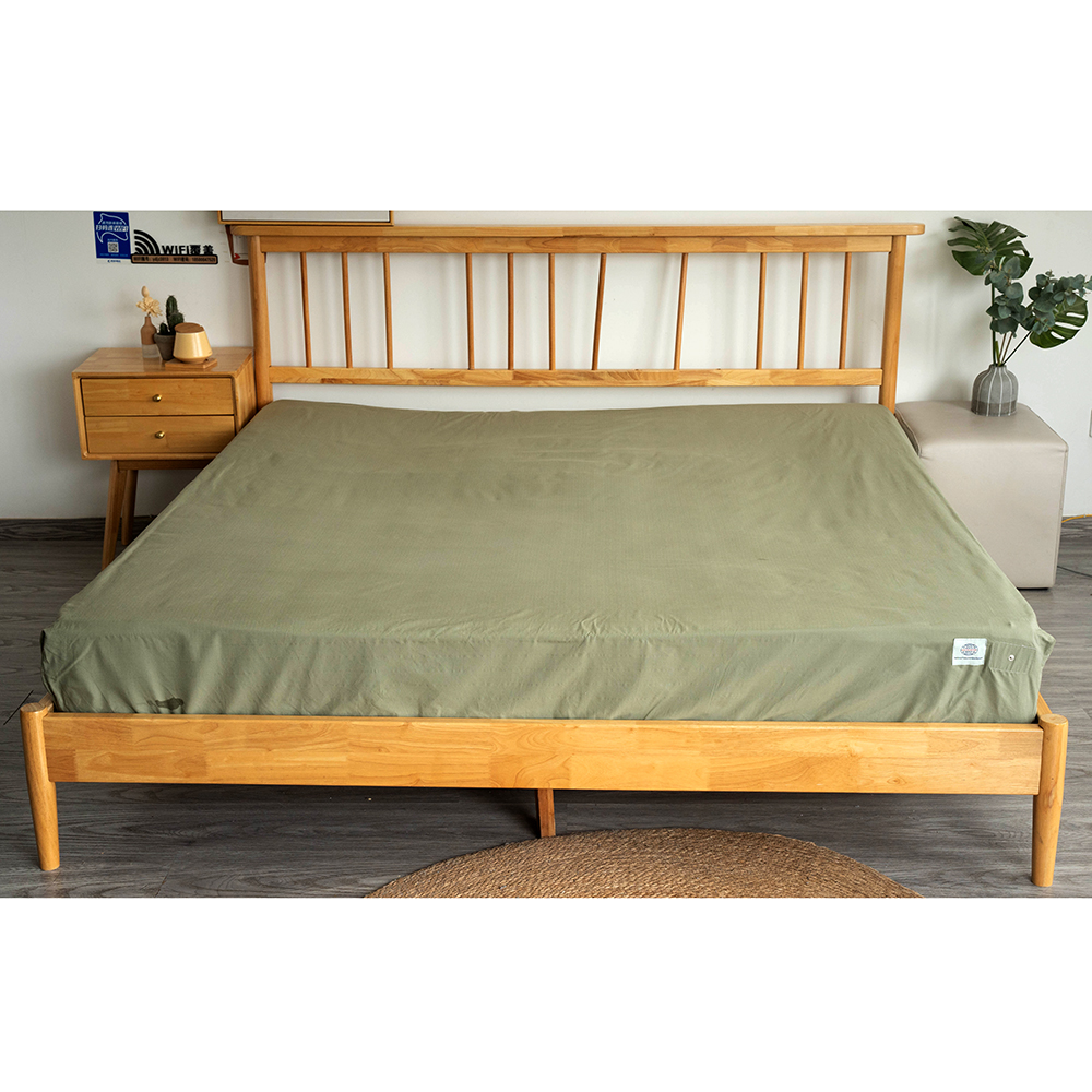 Grounding Sheets King Deep Pocket Organic Cotton With Silver Fiber, Grounding Fitted Earth Sheets With Grounding Cord