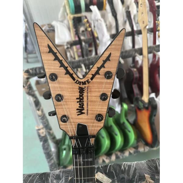 Custom Flamed Maple Top Washburn Dean Dimebag Darrell Electric Guitar Rosewood Fingerboard Irregular Shape Body Guitar