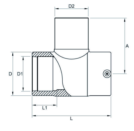 Pipe Fittings Electrofusion Equal Tee Hdpe Electrofusion Reducing Sleeve