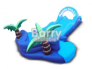 China Jungle Lawn Inflatable Water Slides Coconut Tree Inflatable  For Kids on sale