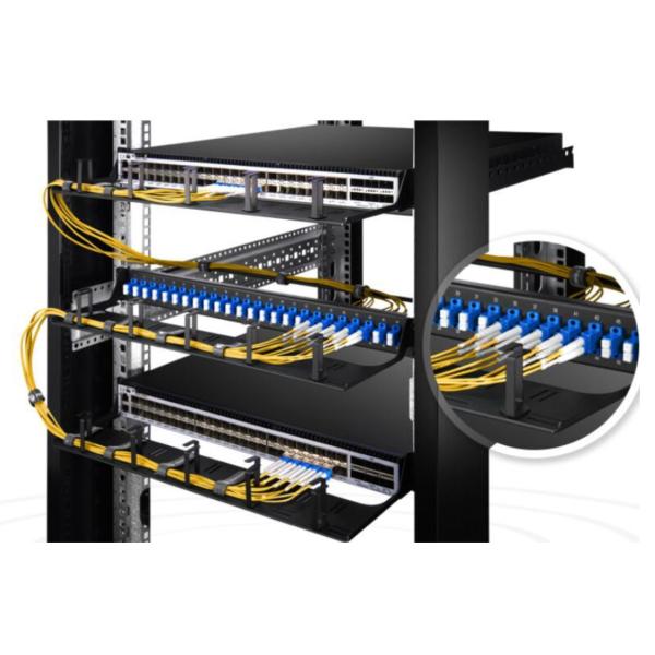 FTTH OM4 Multimode Duplex Optical LC Fiber Optic Adapter with Insertion Loss ≤0.3dB