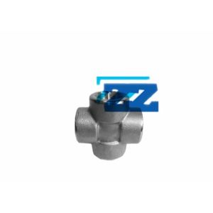 China ASTM A182 F22 BSP Pipe Fittings , SW 1  6000 # Alloy Steel Pipe Cross on sale