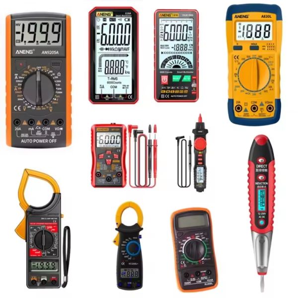 AC DC Ammeter Voltmeter Manual Range Transistor Tester Ohm Capacitance Diode DT9205A