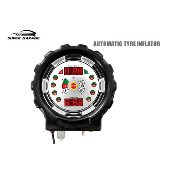 30W 0.1 Bar Precision Automatic Tire Inflator / Grey Digital Tyre Inflator For Car