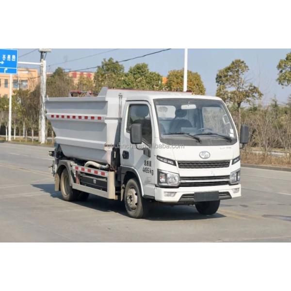 Custom's Requirement Met Pure Electric 4-Sided Self-Loading Garbage Truck for Streamlining Waste Collection Efficiency