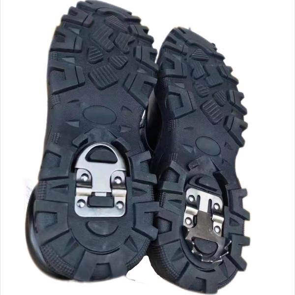 Anti Slip Buckle Wool Leather Boots