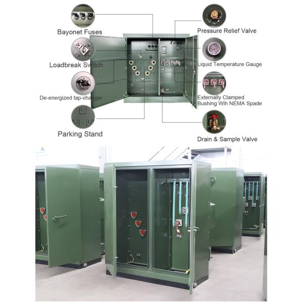 15kV Voltage 45kVA Iron Core Pad Mounted Transformer with 5.7% Impedance Voltage