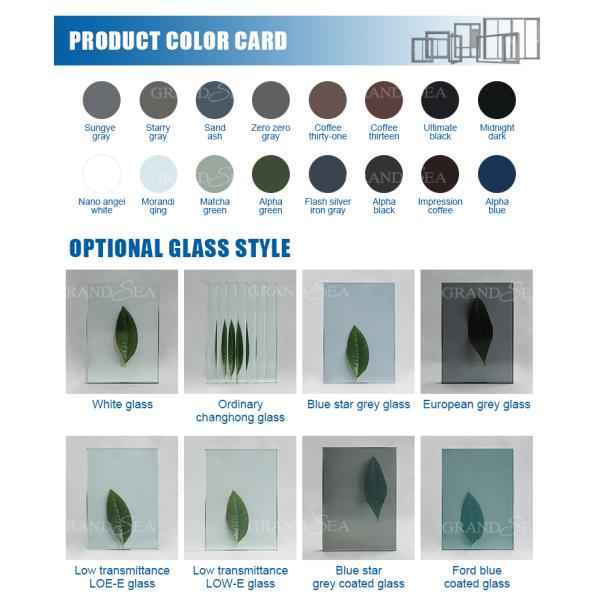 Hurricane Impact Aluminium Single Hung Windows for House Tempered Glass Double Glazed Double Hung Windows