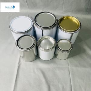 Wholesale 500ml Round Chemical 250ml Empty Paint Tins 0.23mm Thickness from china suppliers