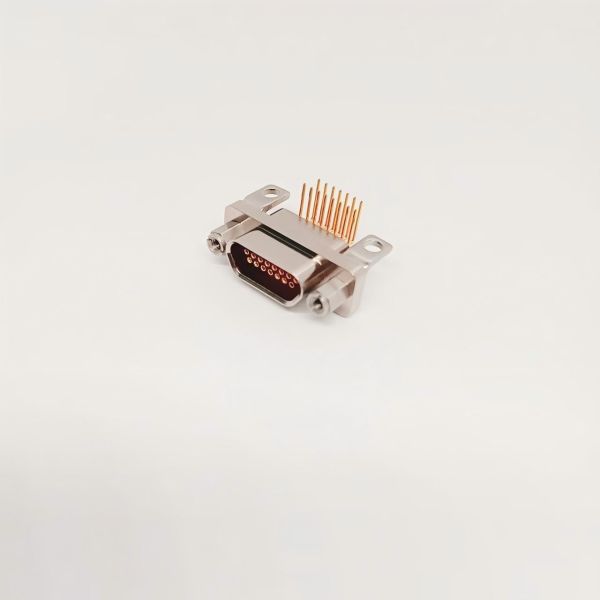 15 Pin Right Angle PCB Mount Metal Body Micro-D Connector J30J-15ZKW-J