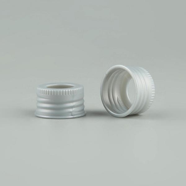 PP Pearlized Silver Collar Dropper Tops For Essential Oil Dropper