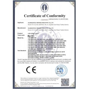 Guangzhou Weiran Industry Co., Ltd. Certifications