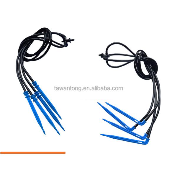 Greenhouse Drip Irrigation System Easy Installation Four Branches Long Arrow Dripper