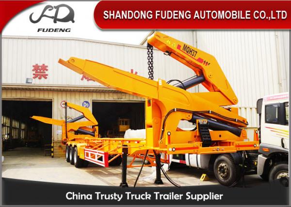 Quality MQH37A 37 Ton Container Side Lifter Trailer Side Loader Truck Trailer  20ft 40ft for sale