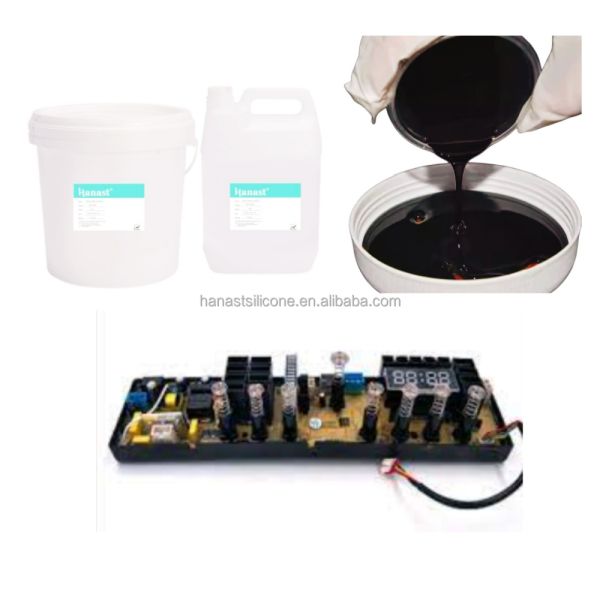 Low-Temperature Curing Epoxy Resin Potting Compound Waterproof Black Epoxy Potting Compound High Hardness