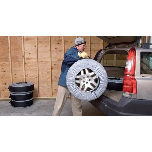 Tire Plastic Car Seat Covers , Disposable Fabric Tire Cover Protective Polyester