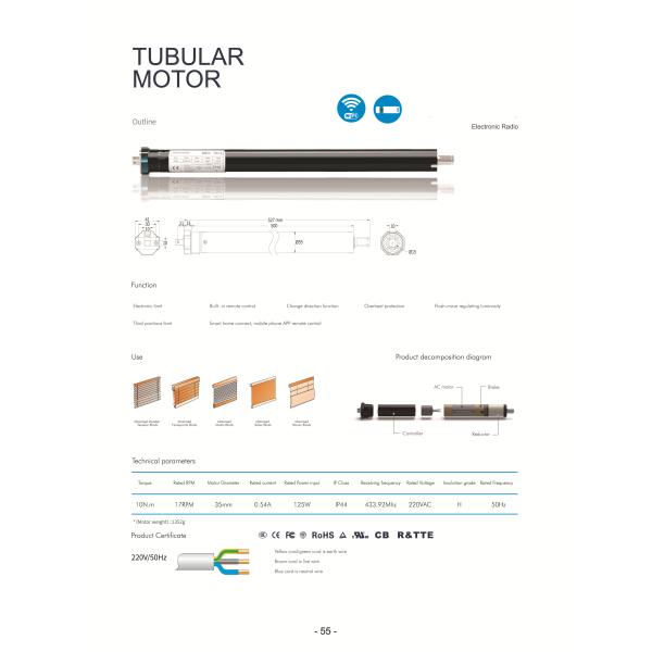 Glomarket Zigbee Smart Curtain Home Products Smart Life Tubular Motor Curtain For Roller Blind Or Wooden Venetian Blind