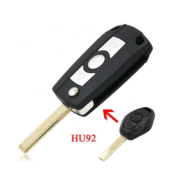 Modified Folding Flip Key For BM 3 buttons Key Shell Cover