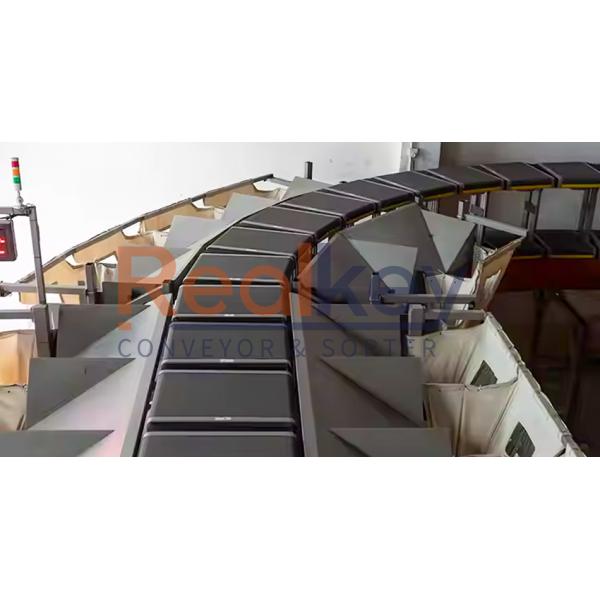 Professional Loop Cross Belt Sorter High Accuracy In Warehousing