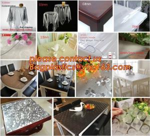 China Disposable Tablecloths Plastic Tablecloths Thicken Tablecloths White Film Transparent Waterproof Table Cloth BAGEASE on sale