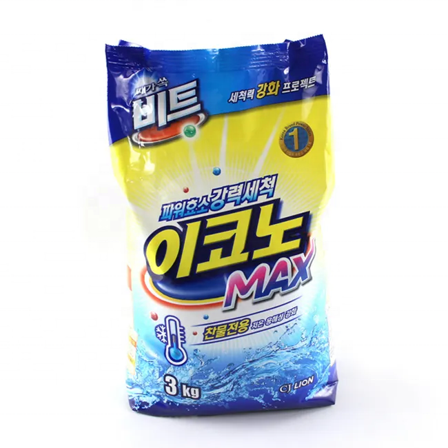 Laminated Material 12kg Printed Washing Powder Packaging Bag Laundry Detergent Packaging Moisture Proof Durable and Packaging Solution