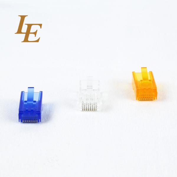 ABS / PC Gold Plated Rj45 Toolless Cat6 Keystone Jack
