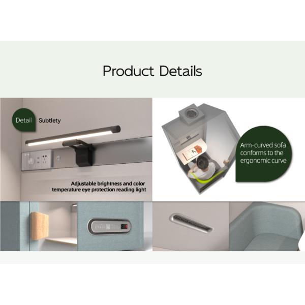 Movable Modular Soundproof Call Booth Soundproof Booth Office With Air Ventilation System