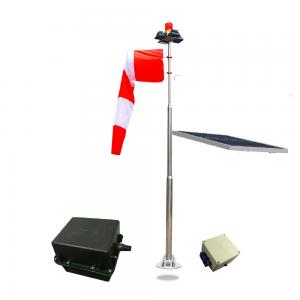 China ICAO Heliport Red Outside Flood Lights Wind Direction Indicator Customized Windsock on sale
