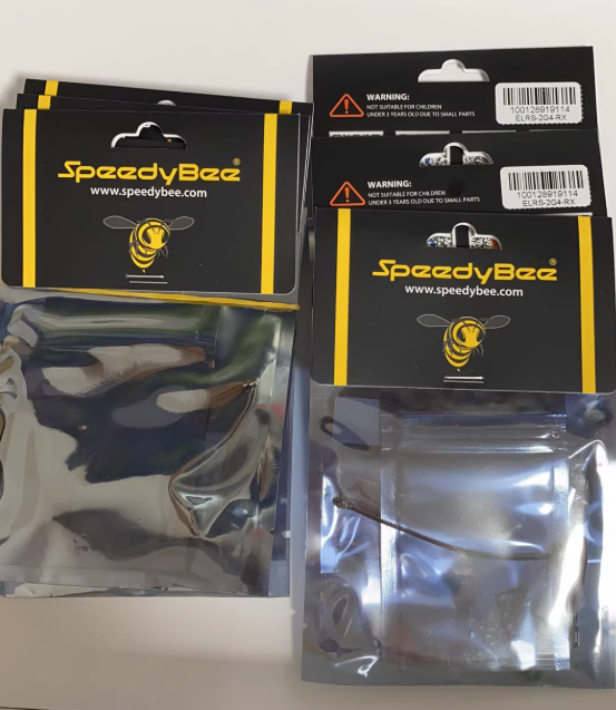 SpeedyBee Nano Receiver 2.4GHz FPV Drone Remote Control Black Plastic Material