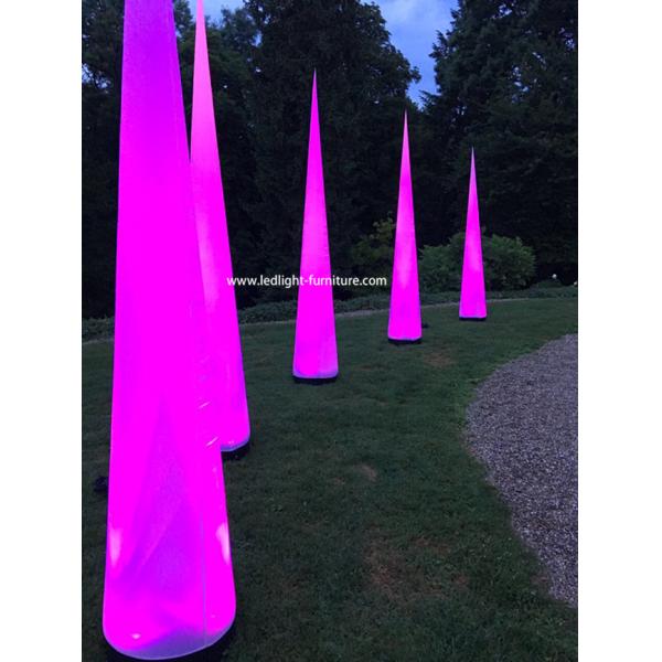 Arch / Cone / Horn Inflatable LED Light Customized Logo Print With Remote Control