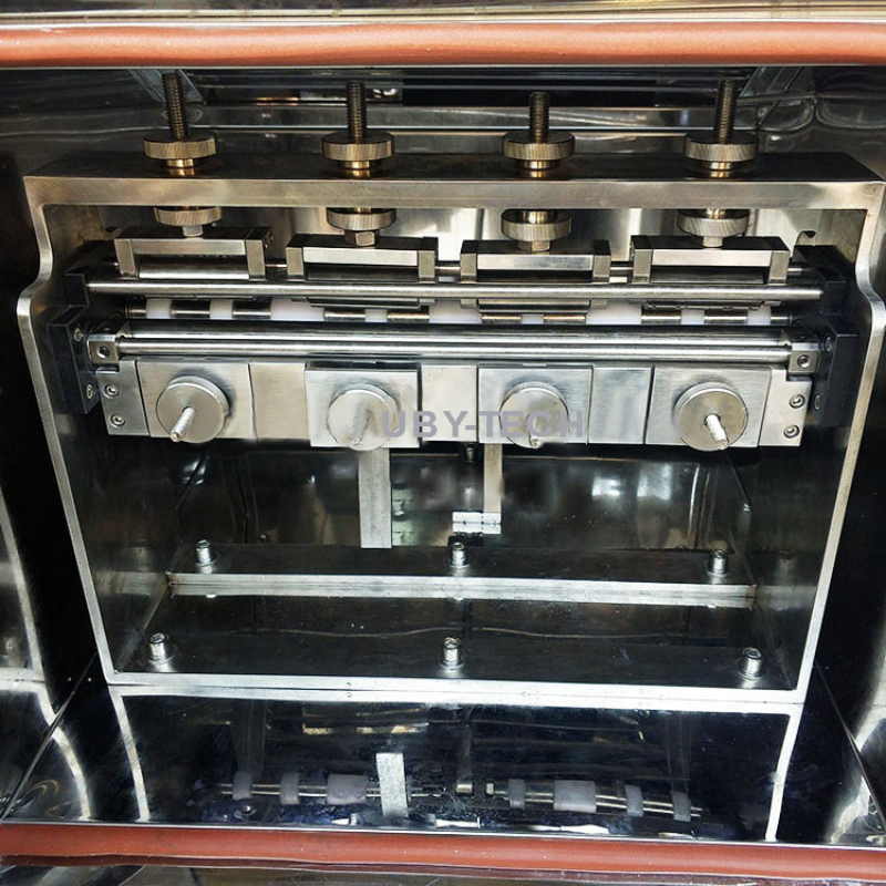 UP-4009 Low Temperature Flexing Testing Machine with Vertical Design and Stainless Steel Construction for Rubber Cold Bending Resistance Testing ISO