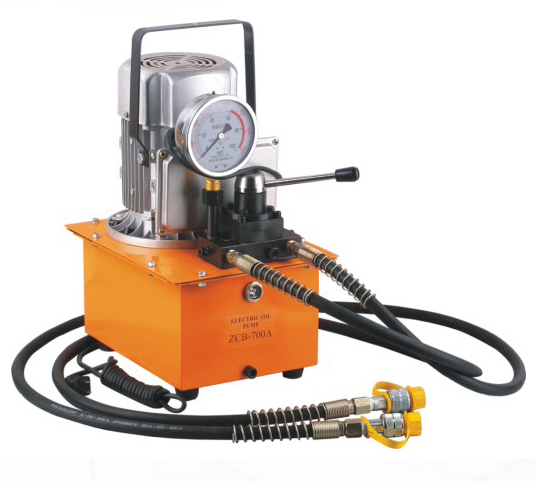 High Pressure Double Action Electric Hydraulic Pump ZCB-700B-2 With Electron Magnetic Valve